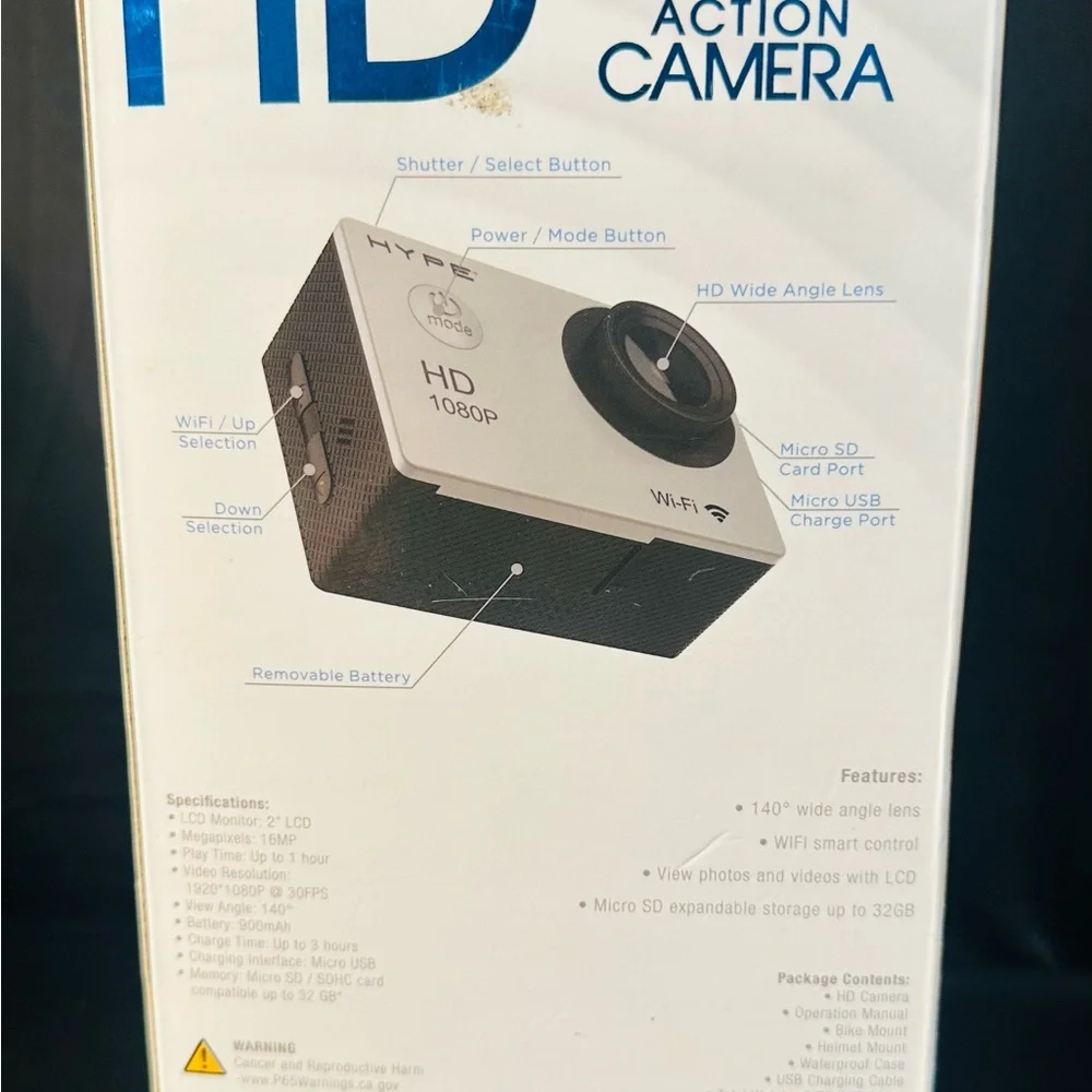 Hype HD 1080p Action Camera -